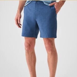 Faherty Mens Belt Loop All Day Shorts 7” - Navy - Sz 38
